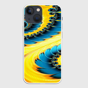 Чехол для iPhone 13 mini с принтом ABSTRACT EXCLUSIVE в Курске,  |  | abstract | abstraction | color | fractal | geometry | paitnt | polygon | polygonal | psy | абстракция | геометрия | краски | неоновые | полигоны | психоделика | фрактал