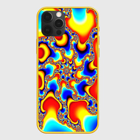 Чехол для iPhone 12 Pro Max с принтом ABSTRACTION FRACTAL в Курске, Силикон |  | Тематика изображения на принте: abstract | abstraction | color | fractal | geometry | paitnt | polygon | polygonal | psy | абстракция | геометрия | краски | неоновые | полигоны | психоделика | фрактал