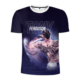 Мужская футболка 3D спортивная с принтом Tony Ferguson в Курске, 100% полиэстер с улучшенными характеристиками | приталенный силуэт, круглая горловина, широкие плечи, сужается к линии бедра | el cucuy | ferguson | mma | ssru | tony ferguson | мма | тони фергюсон | фергюсон