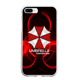 Чехол для iPhone 7Plus/8 Plus матовый с принтом Umbrella Corp в Курске, Силикон | Область печати: задняя сторона чехла, без боковых панелей | biohazard | biohazard 7 | crocodile | fang | game | hand | monster | new umbrella | resident evil | resident evil 7 | umbrella | umbrella corp | umbrella corporation | zombie | обитель