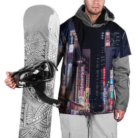 Накидка на куртку 3D с принтом Ночной Токио в Курске, 100% полиэстер |  | город | города | дома | здания | иероглифы | надписи | небо | неон | ночь | огни | страны | сумерки | улица | фонари | япония