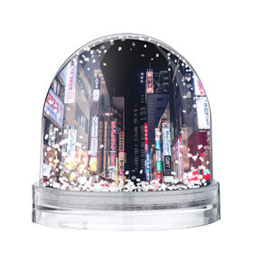 Снежный шар с принтом Ночной Токио в Курске, Пластик | Изображение внутри шара печатается на глянцевой фотобумаге с двух сторон | город | города | дома | здания | иероглифы | надписи | небо | неон | ночь | огни | страны | сумерки | улица | фонари | япония