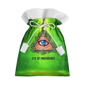 Подарочный 3D мешок с принтом Всевидящее око в Курске, 100% полиэстер | Размер: 29*39 см | всевидящее око | глаз | за тобой наблюдают | заговор | зрачок | креатив | листва | листья | масон | масоны | наблюдение | сговор | треугольник