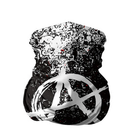 Бандана-труба 3D с принтом АНАРХИЯ в Курске, 100% полиэстер, ткань с особыми свойствами — Activecool | плотность 150‒180 г/м2; хорошо тянется, но сохраняет форму | anarchy | riot | rock | анархия | бунт | знаки | музыка | панки | рок | символ
