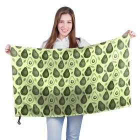 Флаг 3D с принтом Авокадо паттерн в Курске, 100% полиэстер | плотность ткани — 95 г/м2, размер — 67 х 109 см. Принт наносится с одной стороны | avocado | pattern | vegan | vegetarian | авокадо | веган | вегетарианство | паттерн