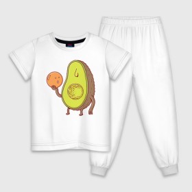 Детская пижама хлопок с принтом Авокадо в Курске, 100% хлопок |  брюки и футболка прямого кроя, без карманов, на брюках мягкая резинка на поясе и по низу штанин
 | avocado | vegan | vegetarian | авокадо | веган | вегетарианство