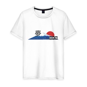 Мужская футболка хлопок с принтом HKS Japan JDM в Курске, 100% хлопок | прямой крой, круглый вырез горловины, длина до линии бедер, слегка спущенное плечо. | Тематика изображения на принте: 