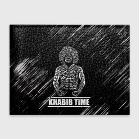 Обложка для студенческого билета с принтом KHABIB в Курске, натуральная кожа | Размер: 11*8 см; Печать на всей внешней стороне | khabib | боец | борец | мма | нурмагомедов | орёл | хабиб