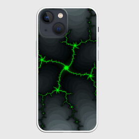 Чехол для iPhone 13 mini с принтом ABSTRACT LED в Курске,  |  | abstract | abstraction | color | fractal | geometry | paitnt | polygon | polygonal | psy | абстракция | геометрия | краски | неоновые | полигоны | психоделика | фрактал
