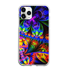 Чехол для iPhone 11 Pro Max матовый с принтом ФРАКТАЛЬНЫЙ НЕОН в Курске, Силикон |  | abstract | abstraction | color | fractal | geometry | paitnt | polygon | polygonal | psy | абстракция | геометрия | краски | неоновые | полигоны | психоделика | фрактал