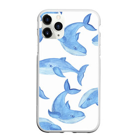 Чехол для iPhone 11 Pro матовый с принтом Косяк китов в Курске, Силикон |  | Тематика изображения на принте: арт | карандашом | кит | киты | красками | море | моря | океан | океаны | под водой | рисунок