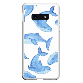 Чехол для Samsung S10E с принтом Косяк китов в Курске, Силикон | Область печати: задняя сторона чехла, без боковых панелей | Тематика изображения на принте: арт | карандашом | кит | киты | красками | море | моря | океан | океаны | под водой | рисунок