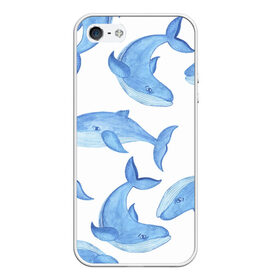 Чехол для iPhone 5/5S матовый с принтом Косяк китов в Курске, Силикон | Область печати: задняя сторона чехла, без боковых панелей | Тематика изображения на принте: арт | карандашом | кит | киты | красками | море | моря | океан | океаны | под водой | рисунок