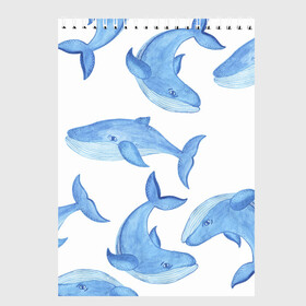 Скетчбук с принтом Косяк китов в Курске, 100% бумага
 | 48 листов, плотность листов — 100 г/м2, плотность картонной обложки — 250 г/м2. Листы скреплены сверху удобной пружинной спиралью | Тематика изображения на принте: арт | карандашом | кит | киты | красками | море | моря | океан | океаны | под водой | рисунок