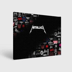 Холст прямоугольный с принтом Metallica | Металлика (Z) в Курске, 100% ПВХ |  | james alan hetfield | джеймс хетфилд | кирк хэмметт | ларс ульрих | металлика | музыка | роберт трухильо | трэш метал | хеви метал