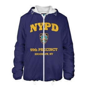 Мужская куртка 3D с принтом Бруклин 9-9 департамент NYPD в Курске, ткань верха — 100% полиэстер, подклад — флис | прямой крой, подол и капюшон оформлены резинкой с фиксаторами, два кармана без застежек по бокам, один большой потайной карман на груди. Карман на груди застегивается на липучку | Тематика изображения на принте: 99 | brooklyn 99 | police | бруклин | бруклин 9 9 | девять девять | департамент | джейк | джеффордс | значок | логотип | нью йорк | перальта | сериал | терри | чарльз бойл