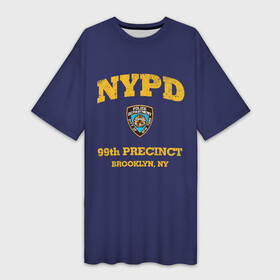 Платье-футболка 3D с принтом Бруклин 9 9 департамент NYPD в Курске,  |  | 99 | brooklyn 99 | police | бруклин | бруклин 9 9 | девять девять | департамент | джейк | джеффордс | значок | логотип | нью йорк | перальта | сериал | терри | чарльз бойл