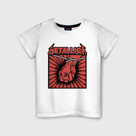 Детская футболка хлопок с принтом Metallica Металлика (Z) в Курске, 100% хлопок | круглый вырез горловины, полуприлегающий силуэт, длина до линии бедер | james alan hetfield | rock | джеймс хетфилд | кирк хэмметт | ларс ульрих | металлика | музыка | роберт трухильо | рок | трэш метал | хеви метал