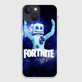 Чехол для iPhone 13 mini с принтом Marshmello в Курске,  |  | fortnite | fortnite2 | marshmello | игра | космос | маршмеллоу | призрак | тень | фортнайт | черная дыра