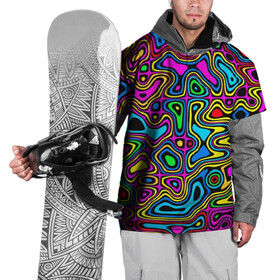 Накидка на куртку 3D с принтом Психоделика в Курске, 100% полиэстер |  | acid | hyper | neon | абстракция | дискотека | кислота | кислотная футболка | кислотный | клуб | клубная | неон | неоновый свет | ночной | растаман | трип | хайп | хайпер | яркий