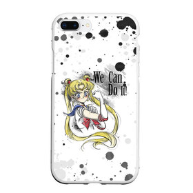 Чехол для iPhone 7Plus/8 Plus матовый с принтом Sailor Moon We can do it! в Курске, Силикон | Область печати: задняя сторона чехла, без боковых панелей | ami | girl | mizuno | moon | sailor | tsukino | usagi | ами | банни | волшебница | девушка | малышка | махо сёдзё | мидзуно | минако | мун | рэй | сейлор | усаги | хино | цукино | чибиуса