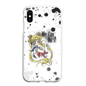 Чехол для iPhone XS Max матовый с принтом Sailor Moon We can do it! в Курске, Силикон | Область печати: задняя сторона чехла, без боковых панелей | ami | girl | mizuno | moon | sailor | tsukino | usagi | ами | банни | волшебница | девушка | малышка | махо сёдзё | мидзуно | минако | мун | рэй | сейлор | усаги | хино | цукино | чибиуса