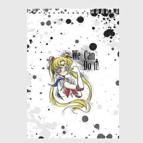 Скетчбук с принтом Sailor Moon We can do it! в Курске, 100% бумага
 | 48 листов, плотность листов — 100 г/м2, плотность картонной обложки — 250 г/м2. Листы скреплены сверху удобной пружинной спиралью | ami | girl | mizuno | moon | sailor | tsukino | usagi | ами | банни | волшебница | девушка | малышка | махо сёдзё | мидзуно | минако | мун | рэй | сейлор | усаги | хино | цукино | чибиуса