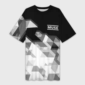 Платье-футболка 3D с принтом Muse | Муза (Z) в Курске,  |  | muse | rock | альтернативный рок | доминик ховард | крис уолстенхолм | музыка | мэттью беллами | прогрессивный рок | рок | симфонический рок | спейс рок