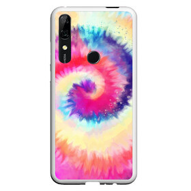 Чехол для Honor P Smart Z с принтом Tie Dye vortex в Курске, Силикон | Область печати: задняя сторона чехла, без боковых панелей | Тематика изображения на принте: art | hype | maelstrom | swirl | tie dye | trend | vortex | акварель | акрил | арт | буйство | вихрь | дизайн | завихрение | краски | красок | тай дай | торнадо | тренд | трендовая | хайповая