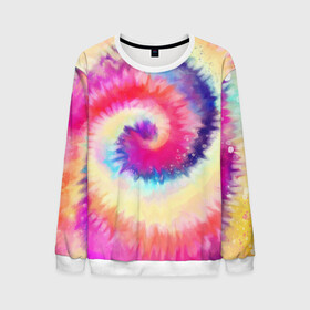 Мужской свитшот 3D с принтом Tie Dye vortex в Курске, 100% полиэстер с мягким внутренним слоем | круглый вырез горловины, мягкая резинка на манжетах и поясе, свободная посадка по фигуре | Тематика изображения на принте: art | hype | maelstrom | swirl | tie dye | trend | vortex | акварель | акрил | арт | буйство | вихрь | дизайн | завихрение | краски | красок | тай дай | торнадо | тренд | трендовая | хайповая