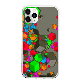 Чехол для iPhone 11 Pro Max матовый с принтом Кубики в Курске, Силикон |  | texture | trend | абстракция | геометрия | детская | куб | кубики | парню | прикольная | ребенку | текстура | тренд | фигура | фигуры