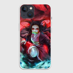 Чехол для iPhone 13 с принтом НЕЗУКО КАМАДО в Курске,  |  | demon slayer | kimetsu no yaiba | nezuko | shinobu | slayer | tanjiro | zenitsu | гию томиока | зенитцу | иноске хашибира | клинок рассекающий демонов | незуко | танджиро | шинобу кочо