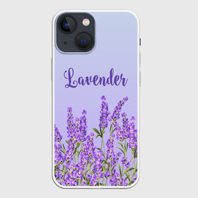 Чехол для iPhone 13 mini с принтом Lavander в Курске,  |  | Тематика изображения на принте: 8 марта | lavanda | лаванда | праздник | цветы