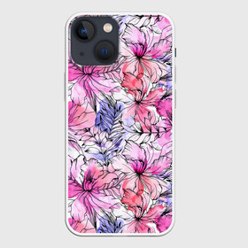 Чехол для iPhone 13 mini с принтом Акварельные цветы в Курске,  |  | 8 марта | flover | акварель | акварельные цветы | краски | цветы