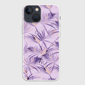 Чехол для iPhone 13 mini с принтом Листья в Курске,  |  | girl | woman | девушкам | девушки | листья | подарок | тропические цветы | цветы