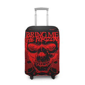 Чехол для чемодана 3D с принтом Bring Me the Horizon в Курске, 86% полиэфир, 14% спандекс | двустороннее нанесение принта, прорези для ручек и колес | bmth | metal | music | official | rca records label | rock | sempiternal | video | британская | группа | дэткор | поп | рок