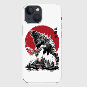 Чехол для iPhone 13 mini с принтом GODZILLA | ГОДЗИЛЛА в Курске,  |  | comic con | godzilla | gojira | logo | годзилла | знаки | иероглифы | лого | монстр | фильм | чудовище