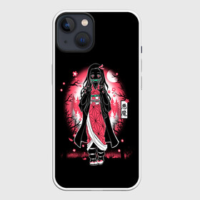 Чехол для iPhone 13 с принтом Nezuko Kamado в Курске,  |  | demon slayer | kimetsu no yaiba | nezuko | shinobu | slayer | tanjiro | zenitsu | гию томиока | зенитцу | иноске хашибира | клинок рассекающий демонов | незуко | танджиро | шинобу кочо