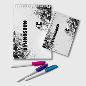 Блокнот Marshmello: в Курске, 100% бумага | 48 листов, плотность листов — 60 г/м2, плотность картонной обложки — 250 г/м2. Листы скреплены удобной пружинной спиралью. Цвет линий — светло-серый
 | dj | marshmello | marshmelloy | usa | америка | клуб | клубная музыка | мармело | маршмелло | маршмеллоу | музыка | музыкант