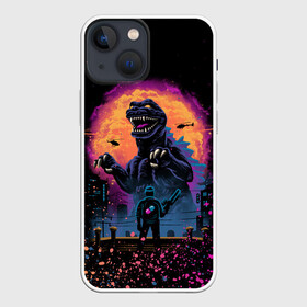 Чехол для iPhone 13 mini с принтом GODZILLA | ГОДЗИЛЛА (Z) в Курске,  |  | comic con | godzilla | gojira | logo | годзилла | знаки | иероглифы | лого | монстр | фильм | чудовище