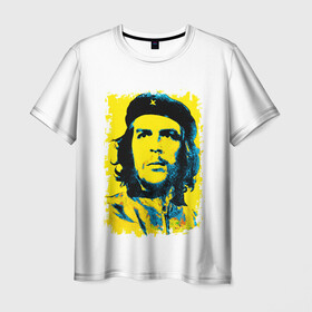 Мужская футболка 3D с принтом Че Гевара в Курске, 100% полиэфир | прямой крой, круглый вырез горловины, длина до линии бедер | Тематика изображения на принте: ernesto guevara | голова | известный | куба | личность | популярный | революционер | революция | че | че гевара | человек | эрнесто