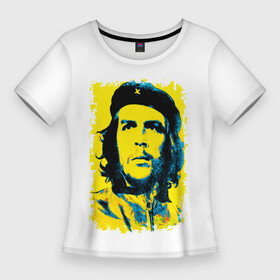 Женская футболка 3D Slim с принтом Че Гевара в Курске,  |  | ernesto guevara | голова | известный | куба | личность | популярный | революционер | революция | че | че гевара | человек | эрнесто
