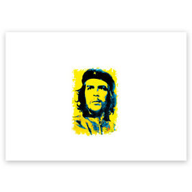 Поздравительная открытка с принтом Че Гевара в Курске, 100% бумага | плотность бумаги 280 г/м2, матовая, на обратной стороне линовка и место для марки
 | ernesto guevara | голова | известный | куба | личность | популярный | революционер | революция | че | че гевара | человек | эрнесто