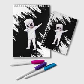 Блокнот Marshmello: в Курске, 100% бумага | 48 листов, плотность листов — 60 г/м2, плотность картонной обложки — 250 г/м2. Листы скреплены удобной пружинной спиралью. Цвет линий — светло-серый
 | dj | marshmello | marshmelloy | usa | америка | клуб | клубная музыка | мармело | маршмелло | маршмеллоу | музыка | музыкант