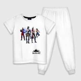 Детская пижама хлопок с принтом Fortnite Фортнайт в Курске, 100% хлопок |  брюки и футболка прямого кроя, без карманов, на брюках мягкая резинка на поясе и по низу штанин
 | fortnite одежда для самого топового игрока