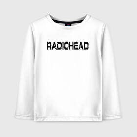 Детский лонгслив хлопок с принтом Radiohead в Курске, 100% хлопок | круглый вырез горловины, полуприлегающий силуэт, длина до линии бедер | radiohead | thomas edward yorke | альтернативный рок | арт рок | джонни гринвуд | инди рок | колин гринвуд | том йорк | фил селуэй | эд о’брайен | экспериментальный рок | электронная музыка