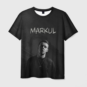 Мужская футболка 3D с принтом MARKUL в Курске, 100% полиэфир | прямой крой, круглый вырез горловины, длина до линии бедер | depression | gang | great | green | markul | park | маркул