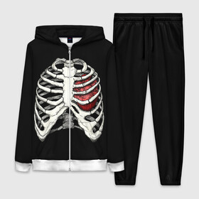 Женский костюм 3D с принтом My Heart в Курске,  |  | bone | bones | chest | heart | hearts | love | organ | organs | ribs | skeleton | x ray | грудная клетка | кости | кость | орган | органы | ребра | рентген | сердца | сердце | скелет