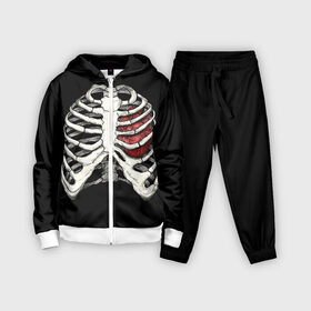 Детский костюм 3D с принтом My Heart в Курске,  |  | bone | bones | chest | heart | hearts | love | organ | organs | ribs | skeleton | x ray | грудная клетка | кости | кость | орган | органы | ребра | рентген | сердца | сердце | скелет