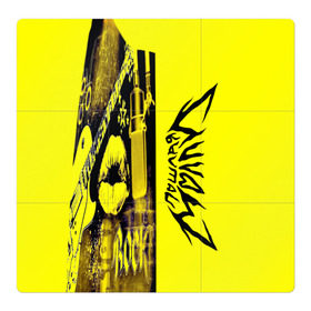Магнитный плакат 3Х3 с принтом  Пошлая Молли в Курске, Полимерный материал с магнитным слоем | 9 деталей размером 9*9 см | абстракция | мода | музыка | надпись | пошлая молли | рок